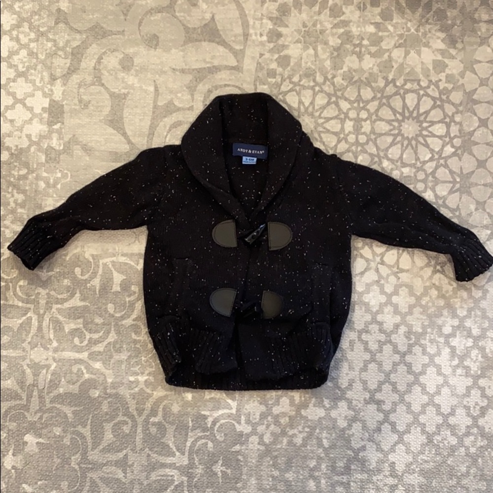Baby Shawl Collar Toggle Cardigan